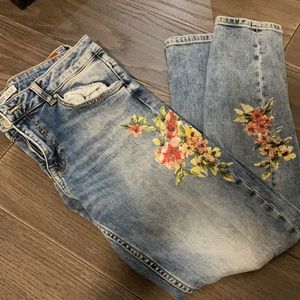 Zara Floral Jeans